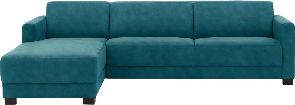 Goossens Hoekbank My Style Met Chaise Longue Microvezel blauw, microvezel, 3-zits, stijlvol landelijk met chaise longue links