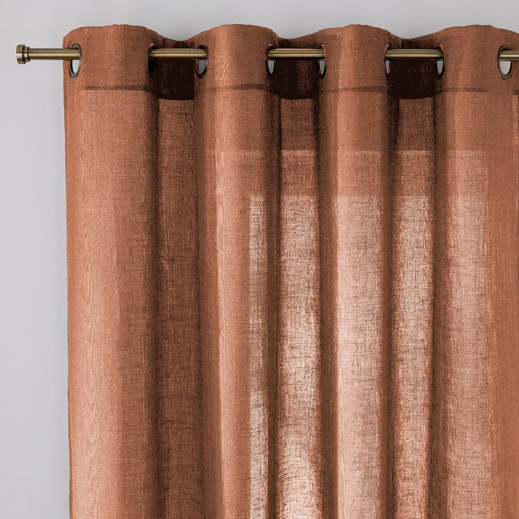 Lussengordijn in polyester en linnen Aron