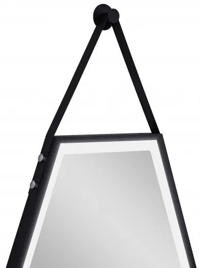 Badstuber Steel spiegel met LED verlichting 60x80cm mat zwart