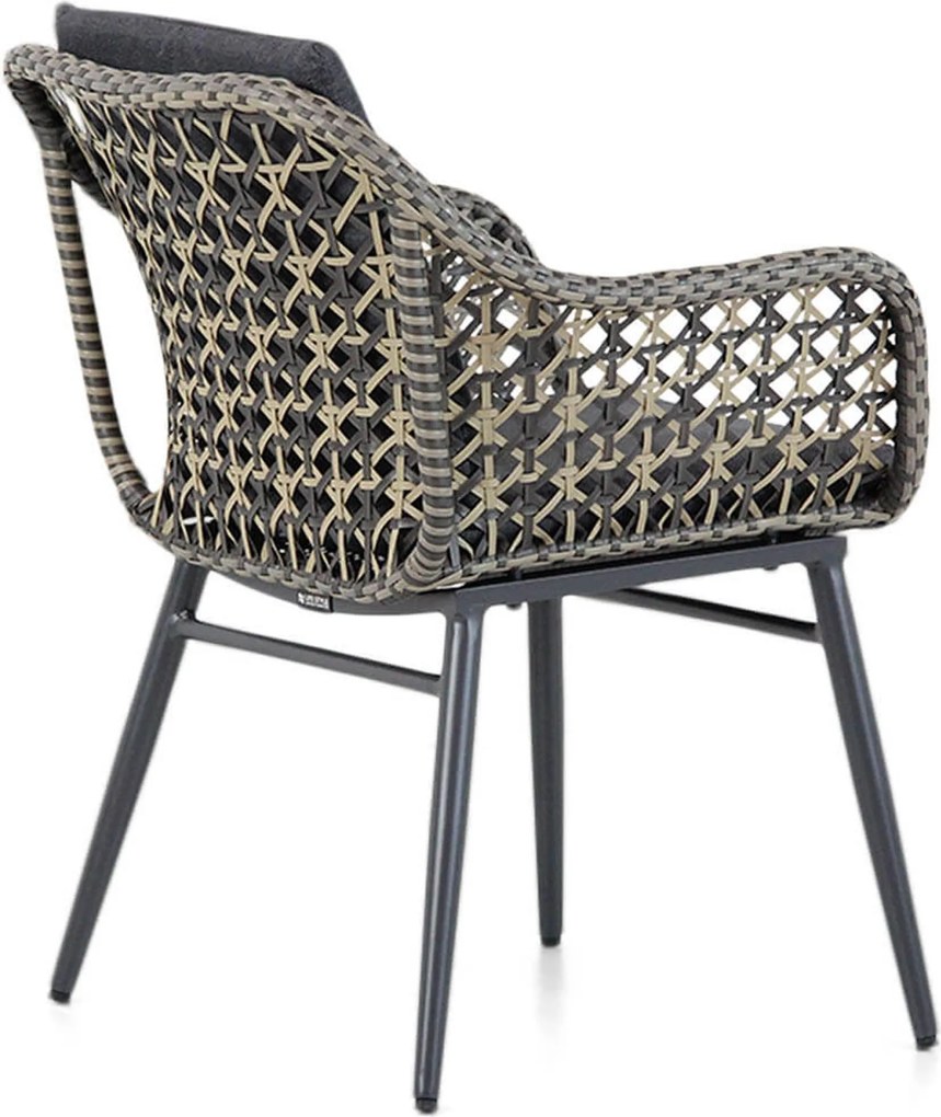 Tuinset 4 personen 180 cm Wicker Taupe Lifestyle Garden Furniture Dolphin/Veneto