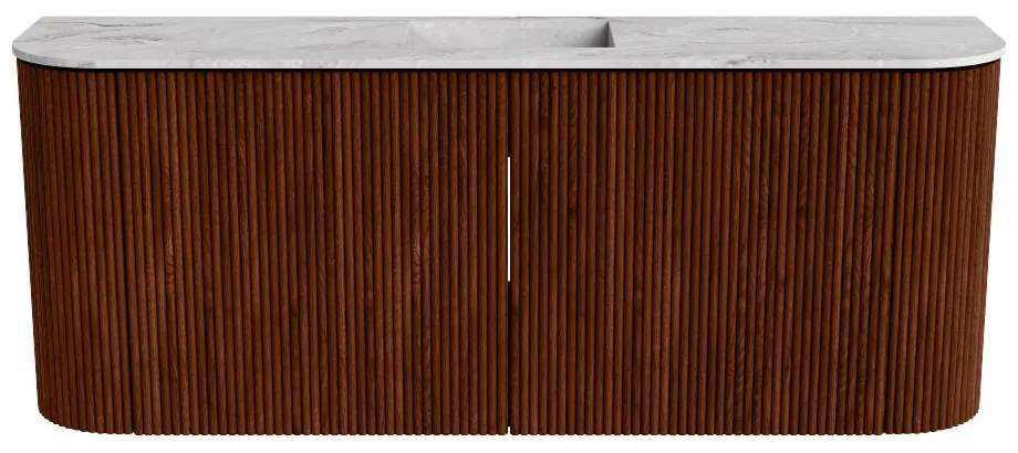 Mondiaz Joya DLux 105cm toiletmeubel ronding links/rechts ruby met wastafel faye midden zonder kraangat glace