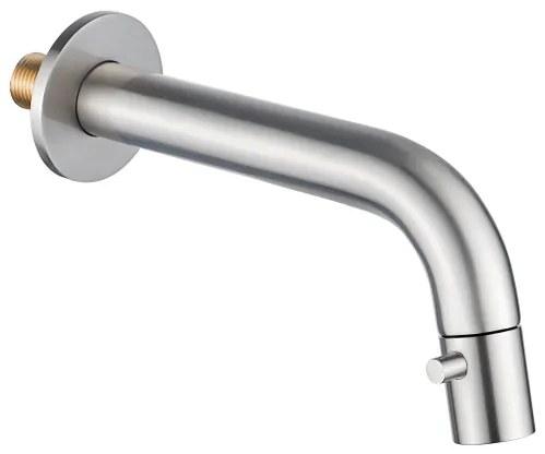 Fortifura Calvi Fonteinkraan - inbouw - uitloop 19.5cm - inkortbaar - PVD - Geborsteld RVS PVD (RVS) SW1108829