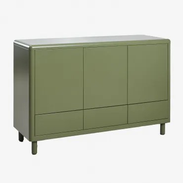 120x40 Cm Dressoir In Michigan Staal Groen – Intens Olijf - Sklum
