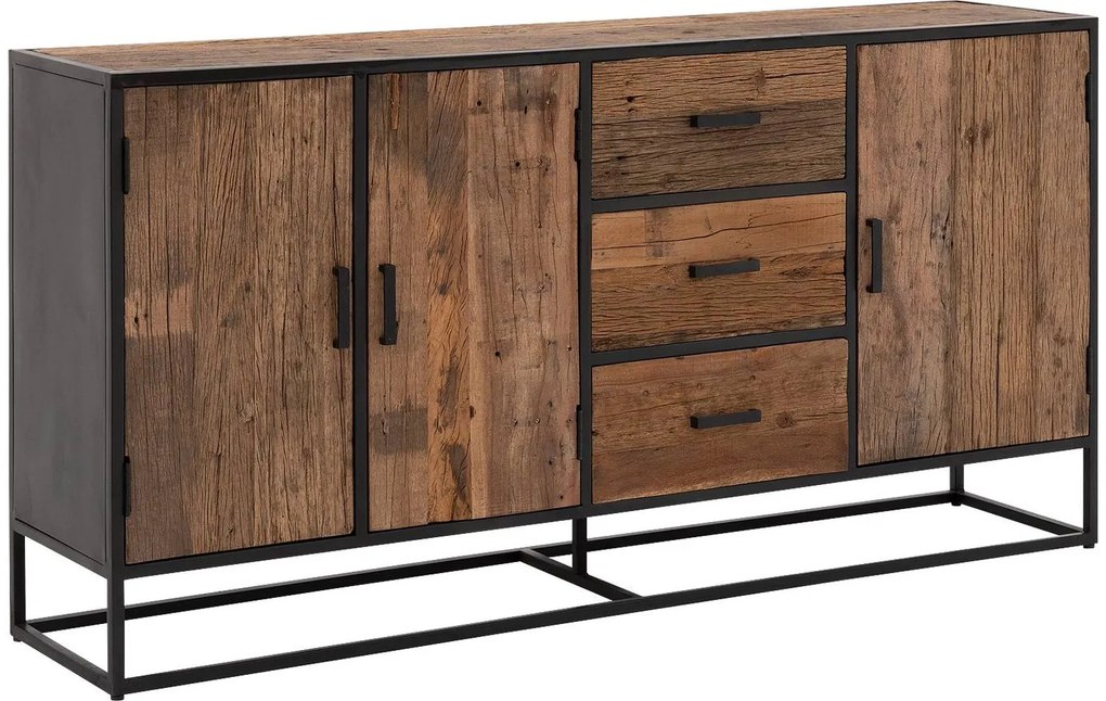 Goossens Eco Dressoir Otik, 3 deuren 3 laden