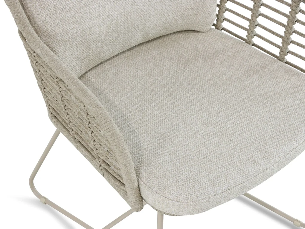 Tuinset 6 personen  Aluminium/rope Taupe 4 Seasons Outdoor Fabrice/Sand
