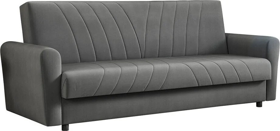 Slaapbank Columbus 126, Aantal zitplaatsen: 3, Aanwezig, 87x230x90cm, 62 kg, Poten: Kunststof, Hout: Grenen