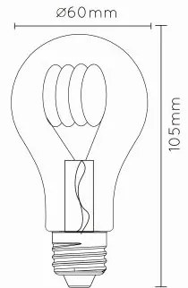 Lucide Bulb LED lamp met dag/nacht sensor 2200K E27 4W 6cm amber
