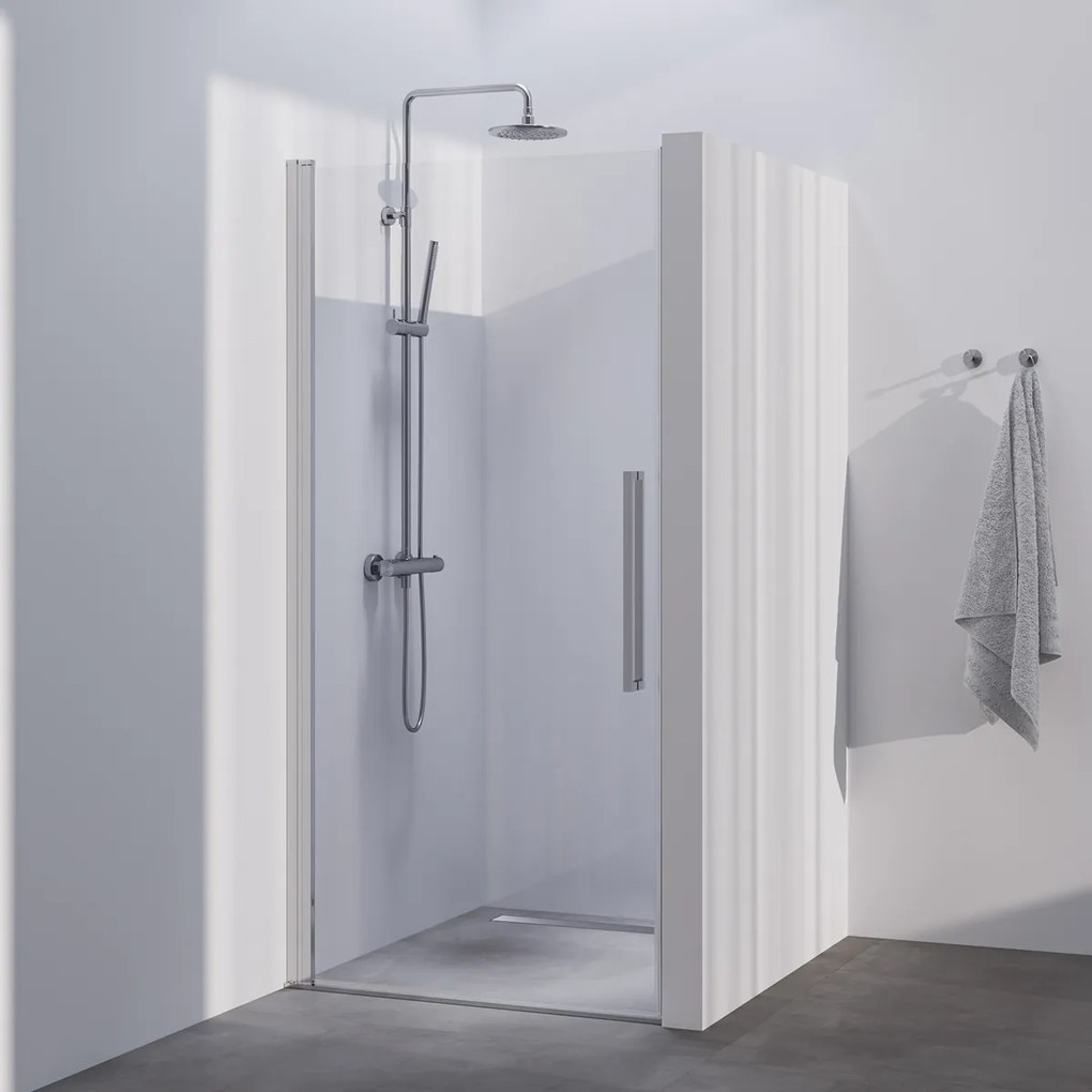 Brauer Season nisdeur met draaideur 100cm RVS
