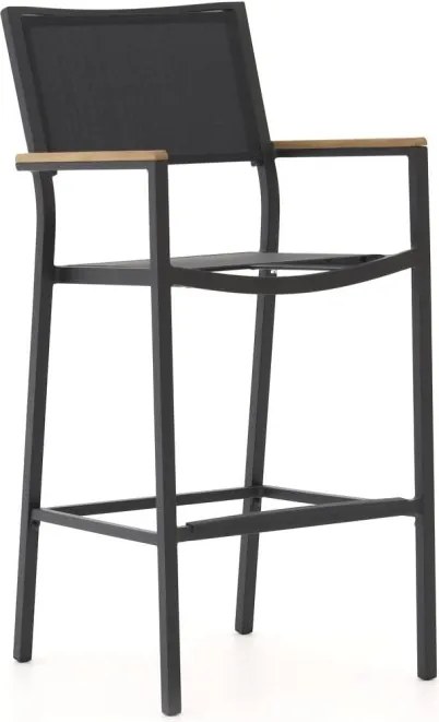 Barkruk tuin | Bellagio  Roma | Textileen | Grijs | Tuinstoel | Kees Smit Tuinmeubelen