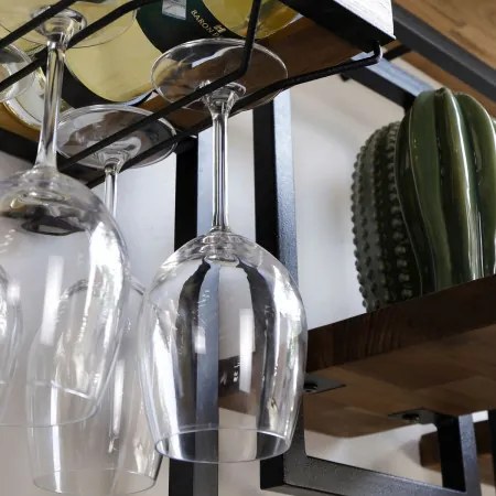 DTP Home Shelfmate & Winemate Natural 7-delig Wijn-wandrek 130x115cm - 130x25x115cm.