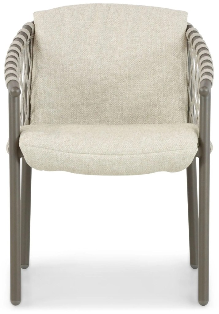 Tuinset 6 personen Aluminium/rope Taupe 4 Seasons Outdoor Allora/Boston