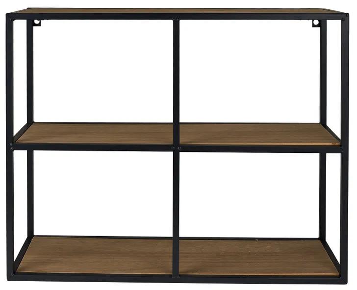 Wandkastje met 3 planken - MDF/metaal - 63x20x50 cm