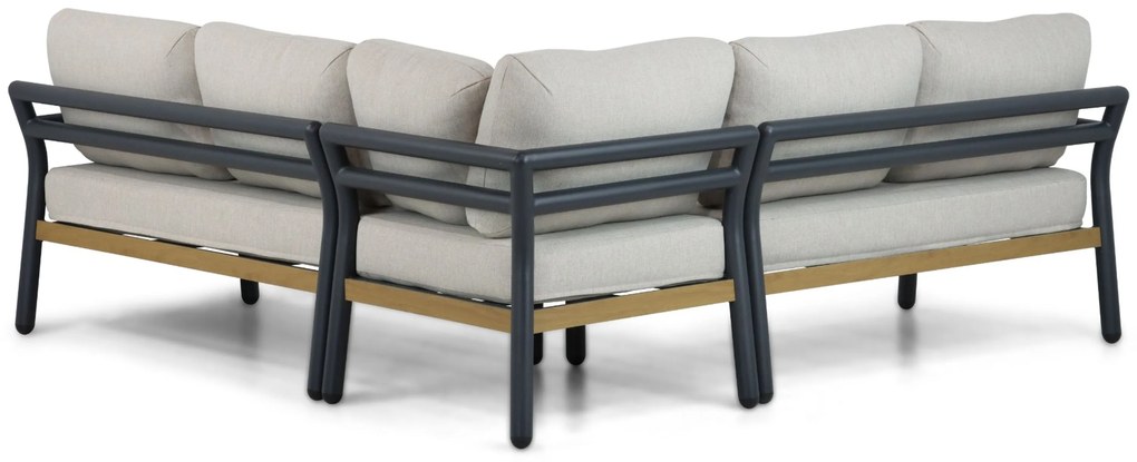 Hoek loungeset 5 personen Aluminium Grijs Santika Furniture Santika