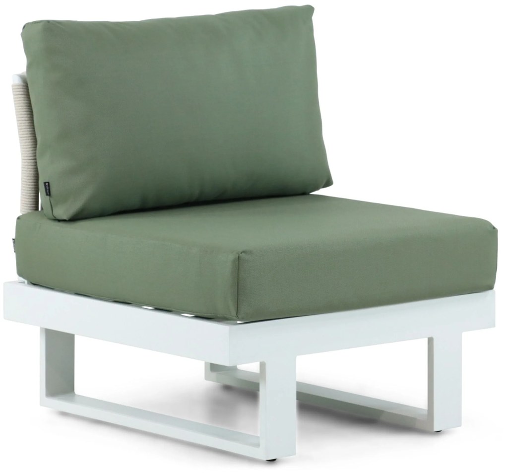 Hoek loungeset 6 personen Aluminium Wit  Lifestyle Garden Furniture Lorenzo