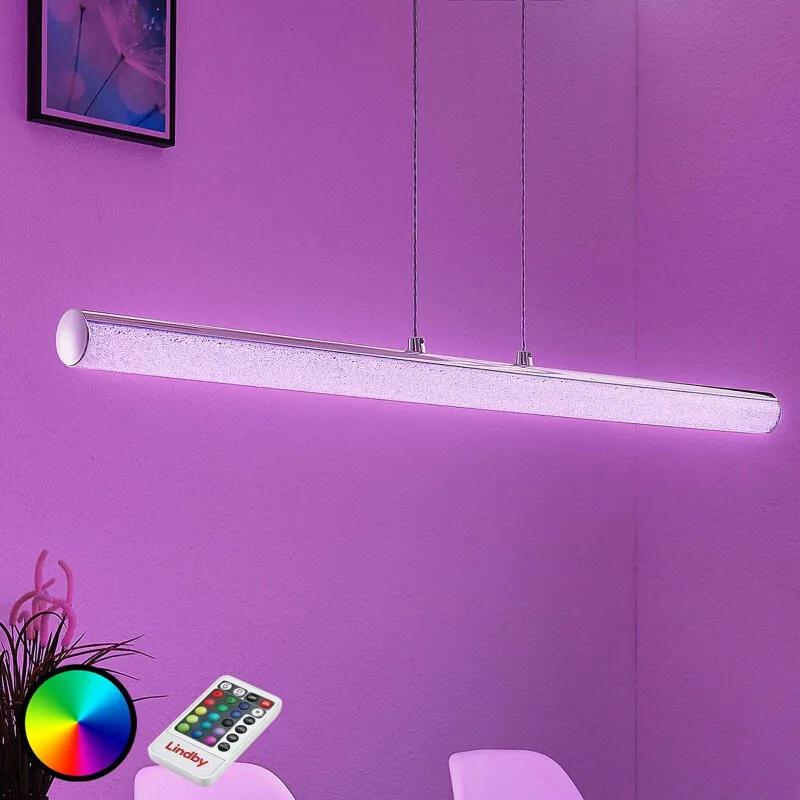 LED hanglamp Fria, cilinder, RGB, afstandsbed
