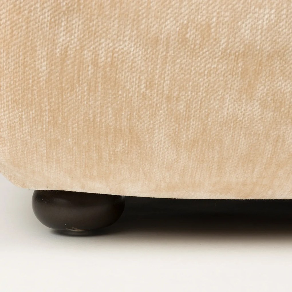 Dutchbone Wyatt Lounge Fauteuil Velours Beige