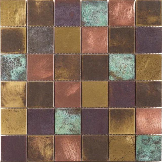 Dune Ceramic Mosaics Mozaiektegel 29.8x29.8cm Bronzo 8mm Mat/glans Bont Multicolor 1916858