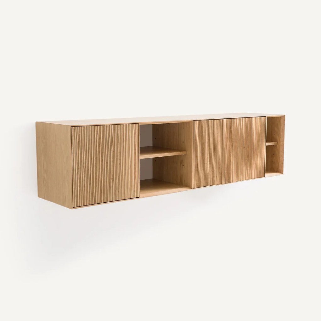 Eiken wandconsole Mikube