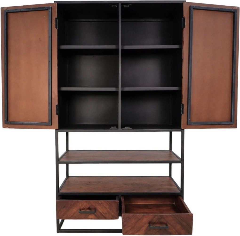 Industrieel Wandkast Sintra Bruin