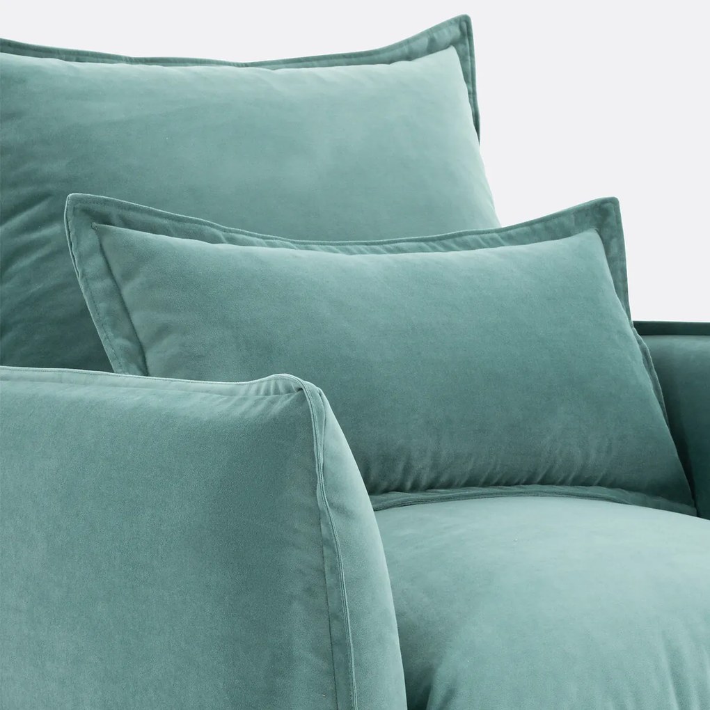Fauteuil, afneembare hoes, fluweel, ODNA