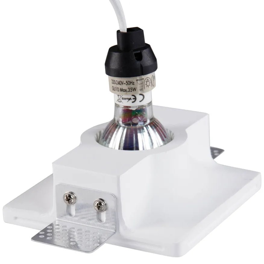 Smart inbouwspot wit 12 cm rond incl. Wifi GU10 50mm - Gypsy