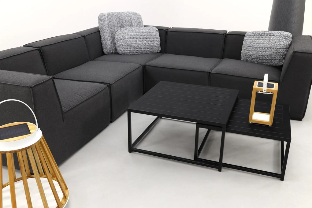 Liberty/Royalty Sunbrella loungeset - Sooty - 7-delig OP=OP