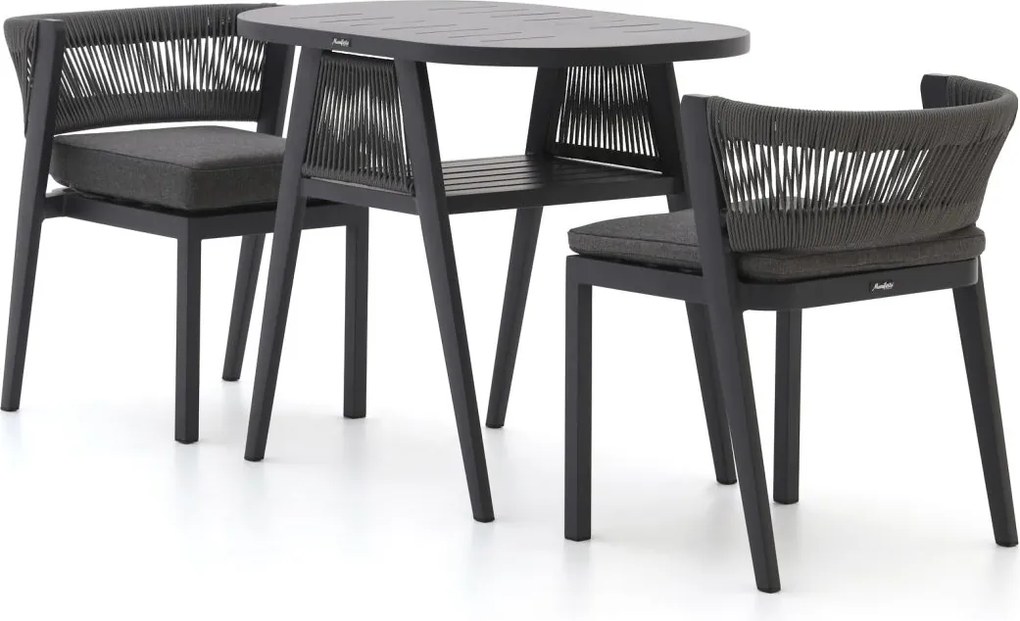 Bistro- en balkonset Manifesto  | 2 personen | Tuinset aluminium | 3-delig | Kees Smit Tuinmeubelen