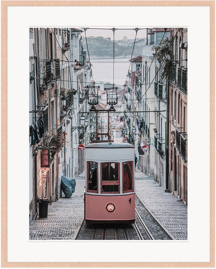 Ingelijste digitale print Elevador Da Bica