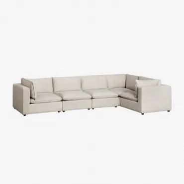 Estefan Style 5-delige Modulaire Hoekbank Tapioca Beige - Sklum