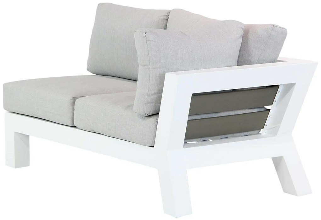 Hoek loungeset  Aluminium Wit 5 personen  Santika Yovita