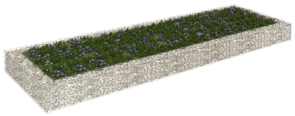 vidaXL Gabion plantenbak verhoogd 300x100x20 cm gegalvaniseerd staal