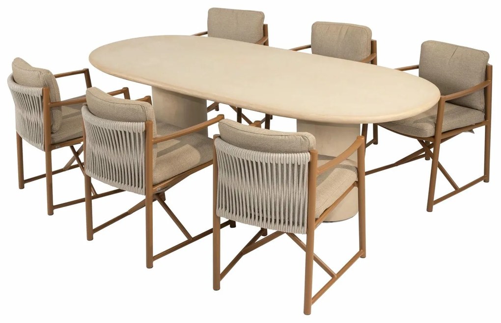 4 Seasons Outdoor Marina tuinstoel amber Tuinstoel   taupe weerbestendig