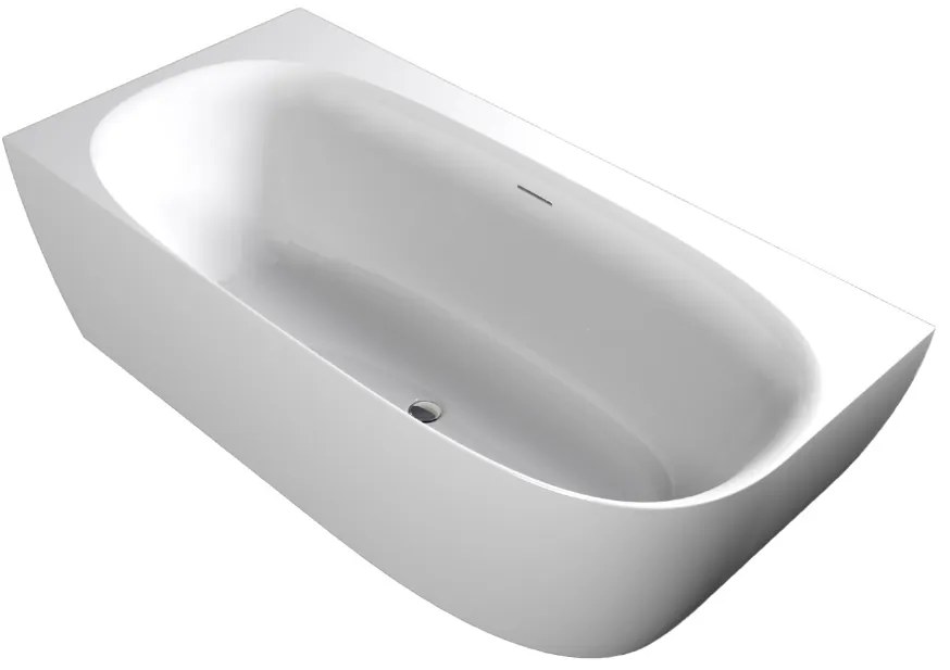 Sanigoods Masala hoekbad rechts 170x80cm wit mat