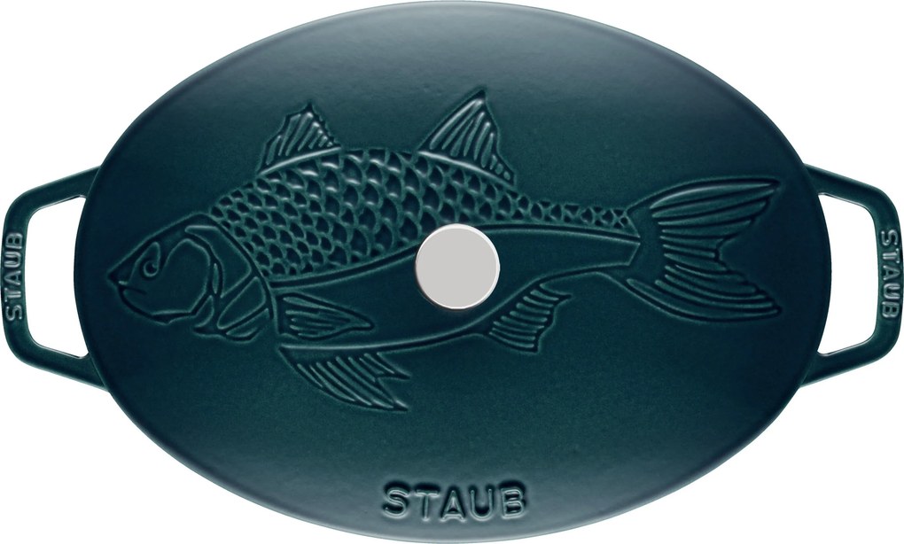 Staub Specialities Ovenschaal Vis 33 cm, Ovaal, La-mer - Specialities - Staub