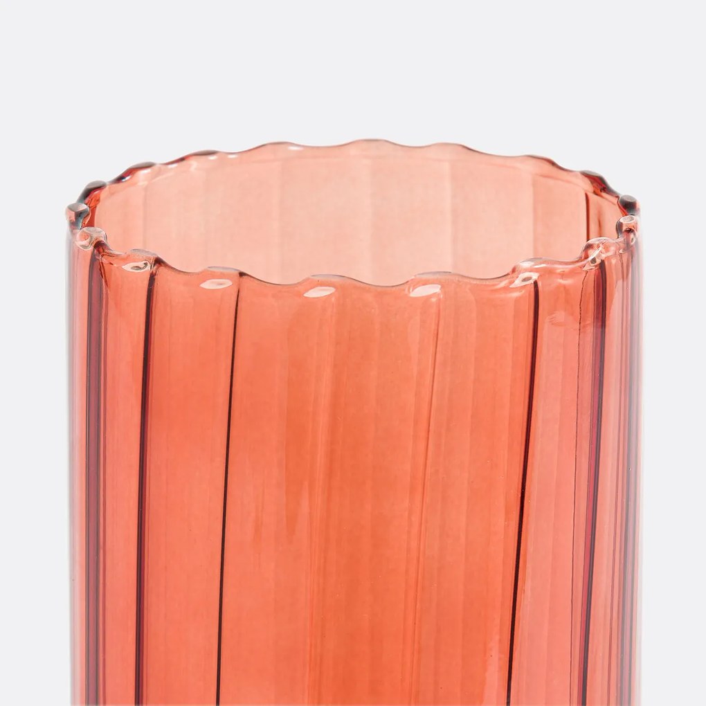 Vaas in gekleurd glas H28 cm, Tuvia