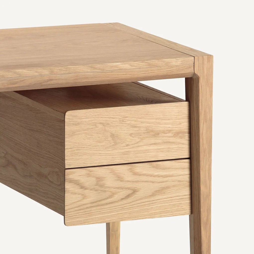 Bureau in fineer eik, Nizou design E. Gallina