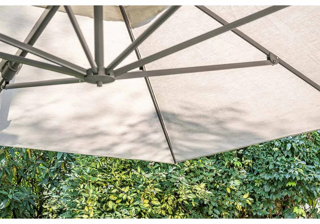 Garden Impressions Hawaii Big Pole II zweefparasol 350x350 cm - royal sand