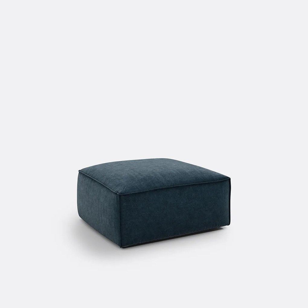 Modulaire poef van getextureerd fluweel, Seven
