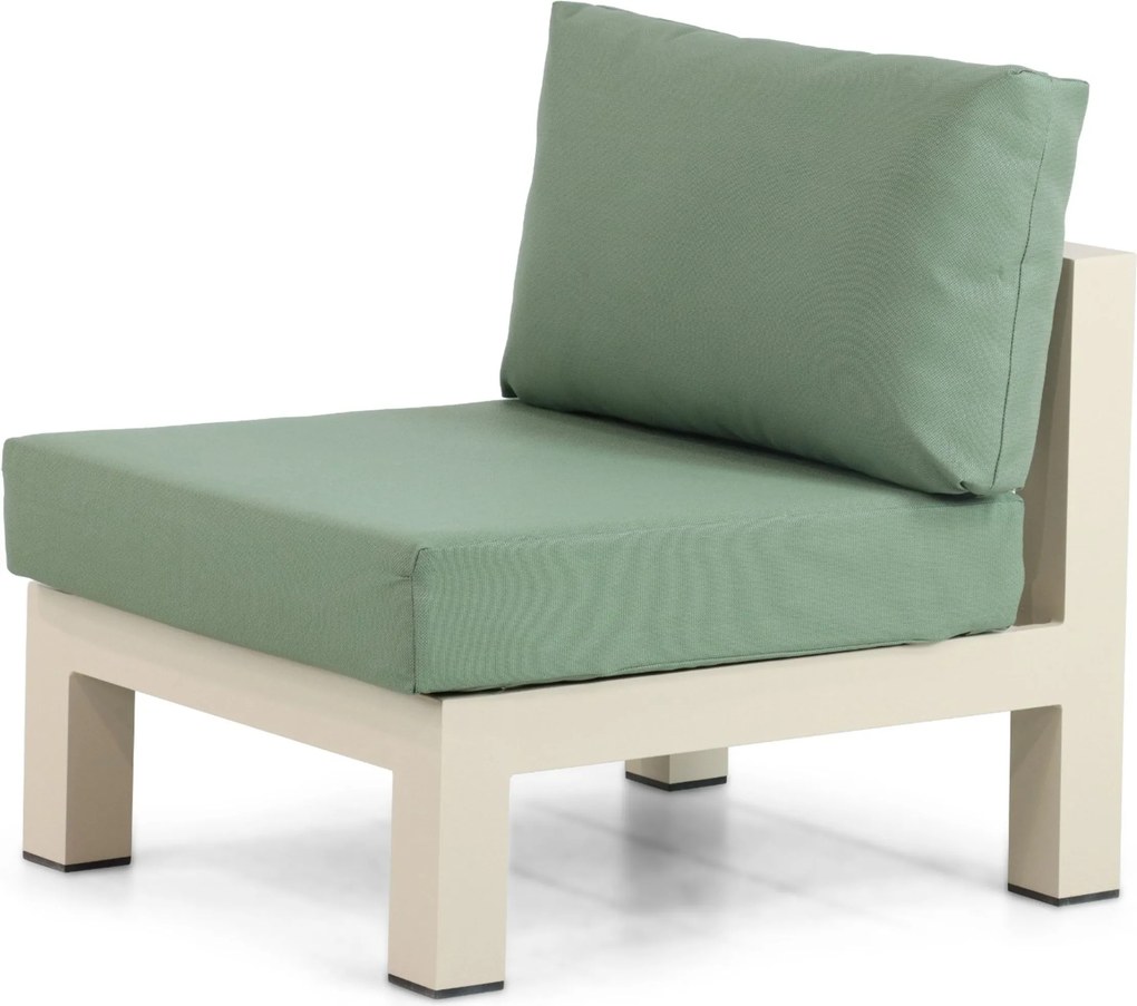 Hoek loungeset 6 personen Aluminium Taupe Lifestyle Garden Furniture Luca