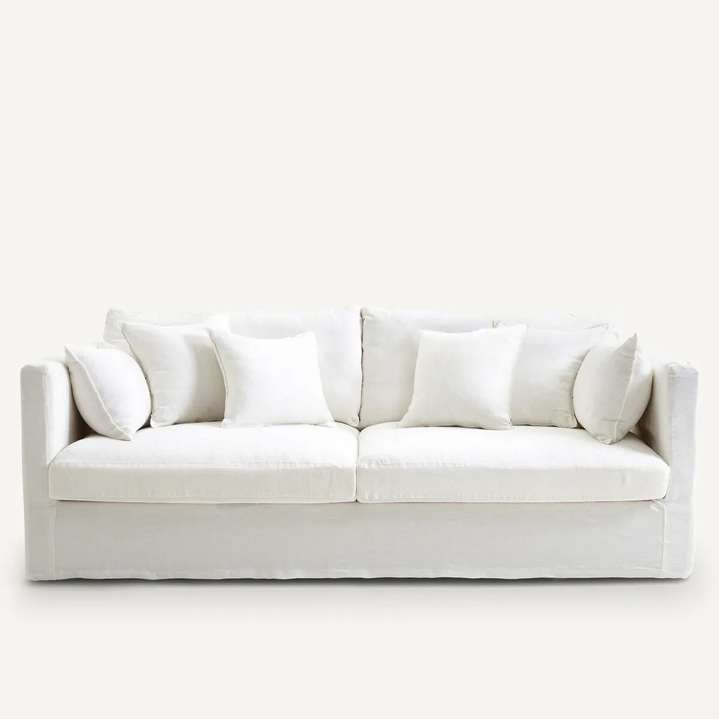 Bank 3-, 4- of 5-zits, in gekreukt linnen, Neo Kinkajou