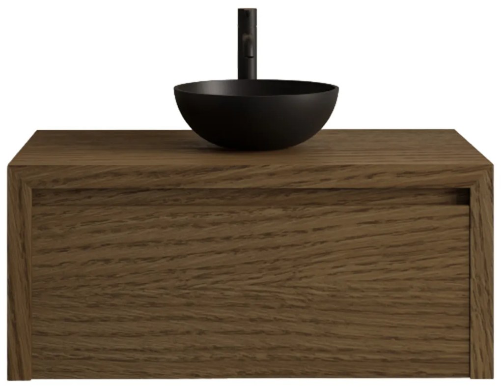Gliss Design Ares badmeubel 60cm castle brown zonder waskom