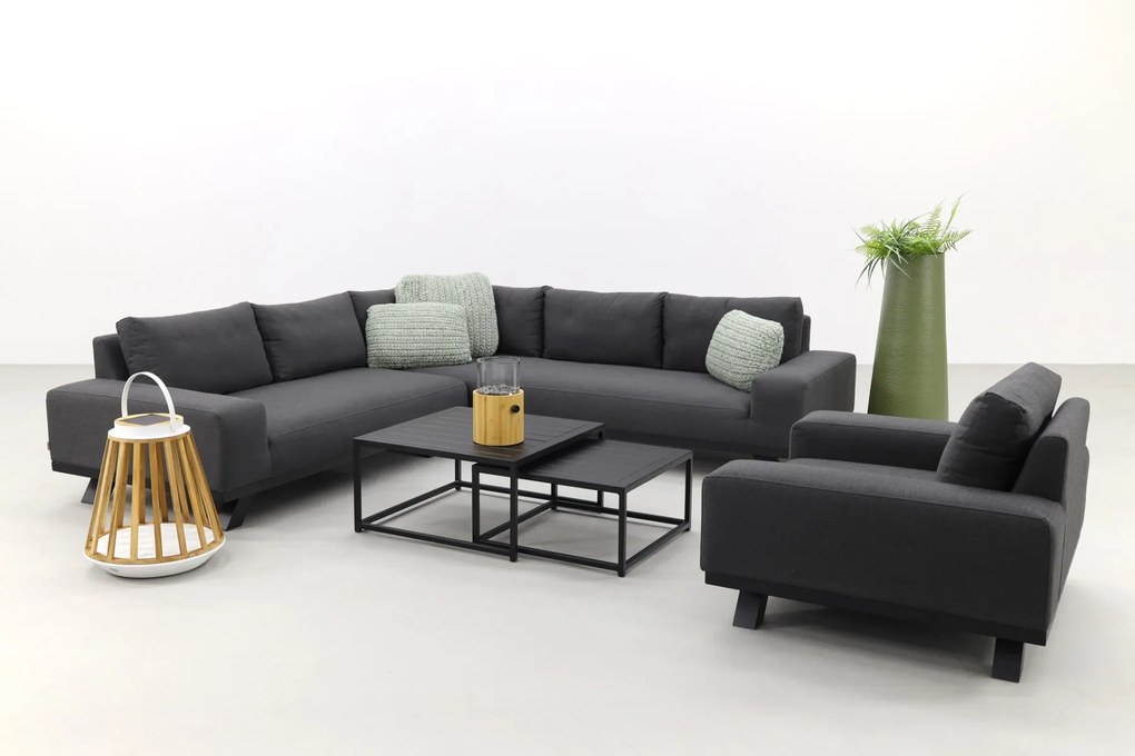 Barcelona/Royalty Sunbrella loungeset - Sooty - 5-delig incl. loungestoel OP=OP