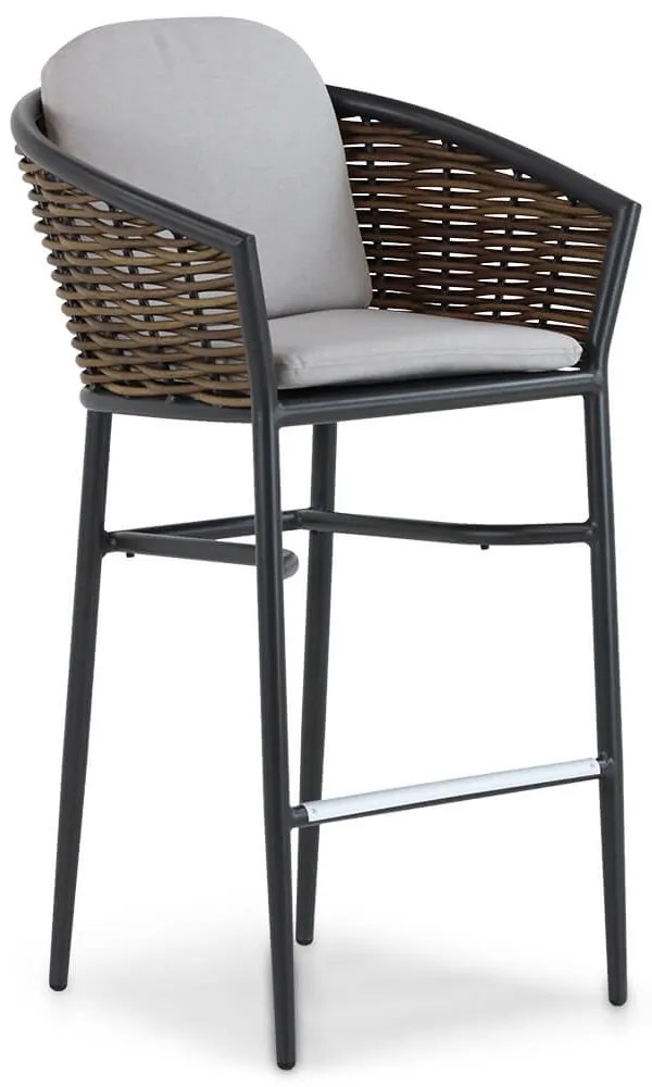 Barset 2 personen 70 cm Aluminium/wicker Grijs Coco Coco Palm