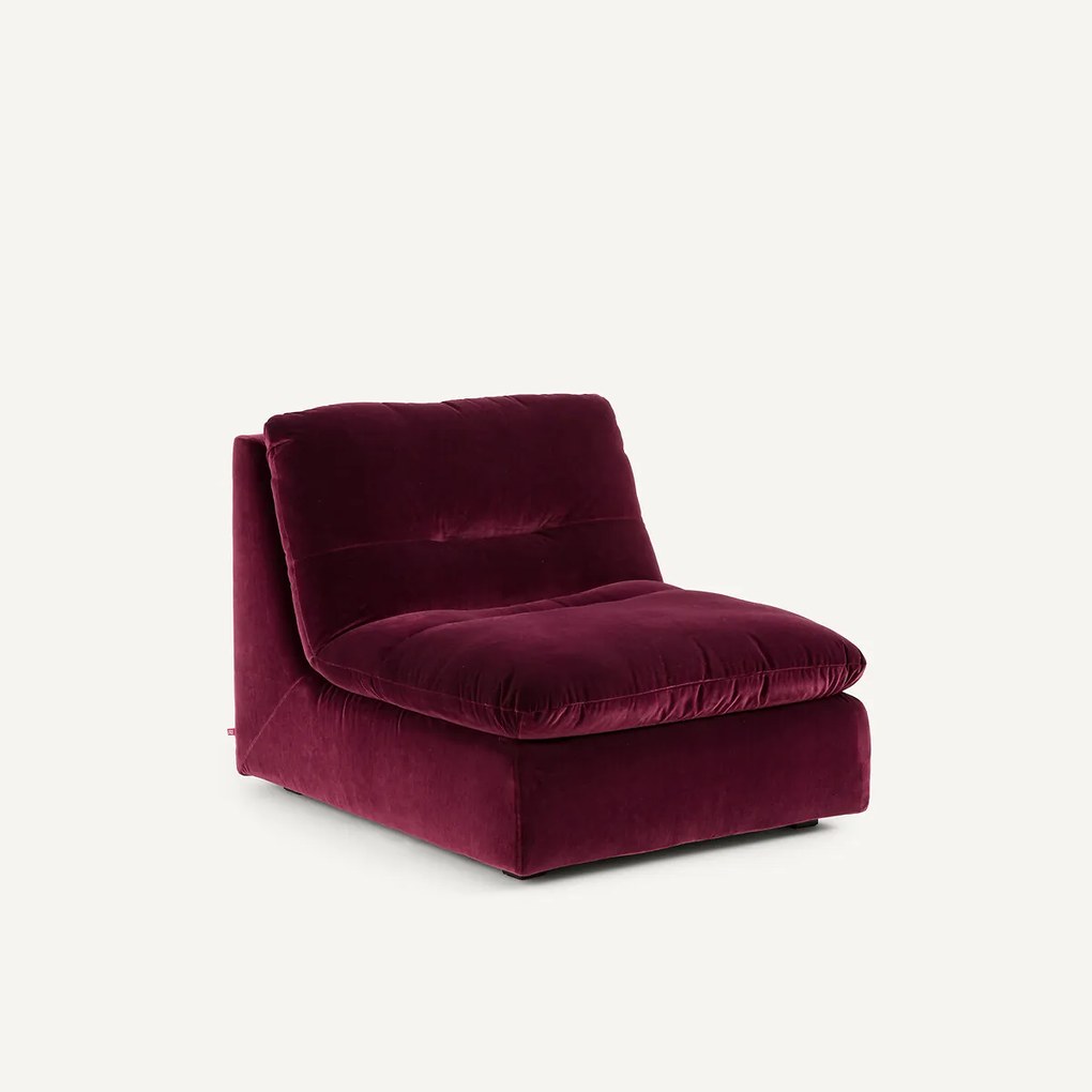 Modulaire fauteuil in fluweel, GIULIANO