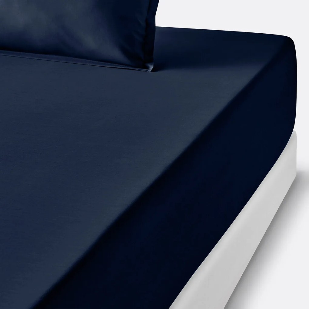 Hoeslaken van perkal katoen, 80 draden, 35 cm kop, Scenario