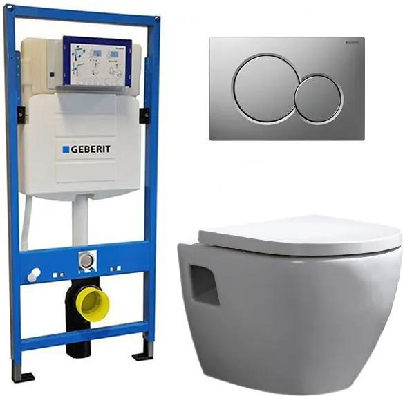 Geberit UP 320 Toiletset - Inbouw WC Hangtoilet Wandcloset - Daley Sigma-01 Mat Chroom