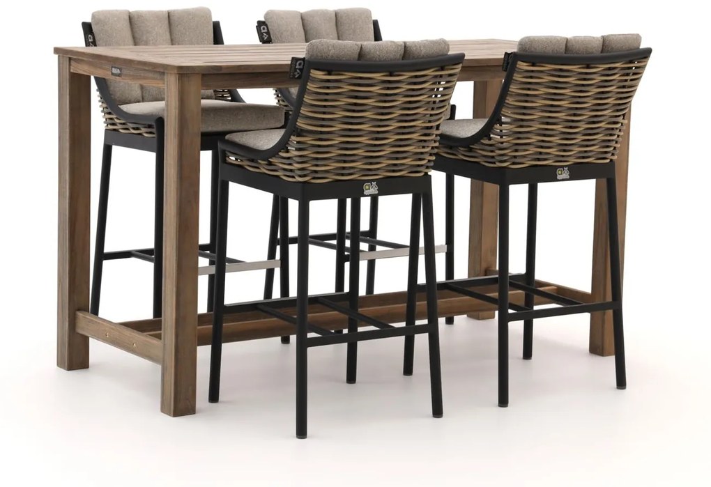 Barset Apple Bee | 4 personen | Tuinset teakhout | 5-delig | Kees Smit Tuinmeubelen