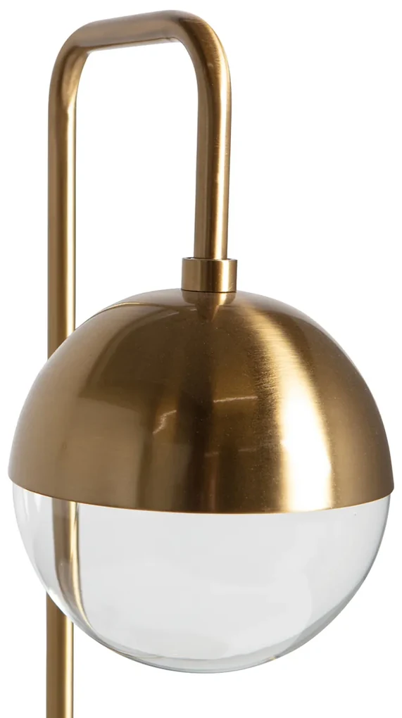 BePureHome Globular Messing Vloerlamp Met Glas