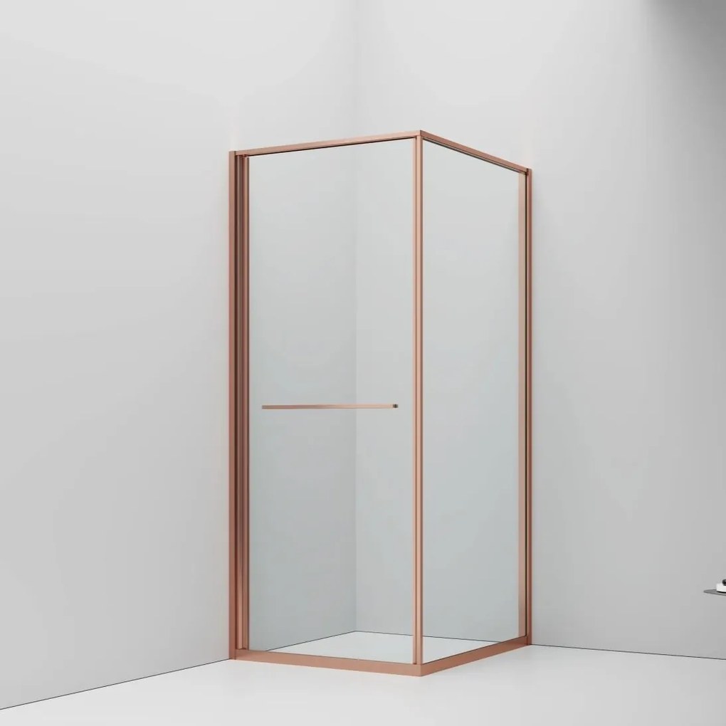 SaniGoods Harper douchecabine met schuifdeur 90x90x200cm koper