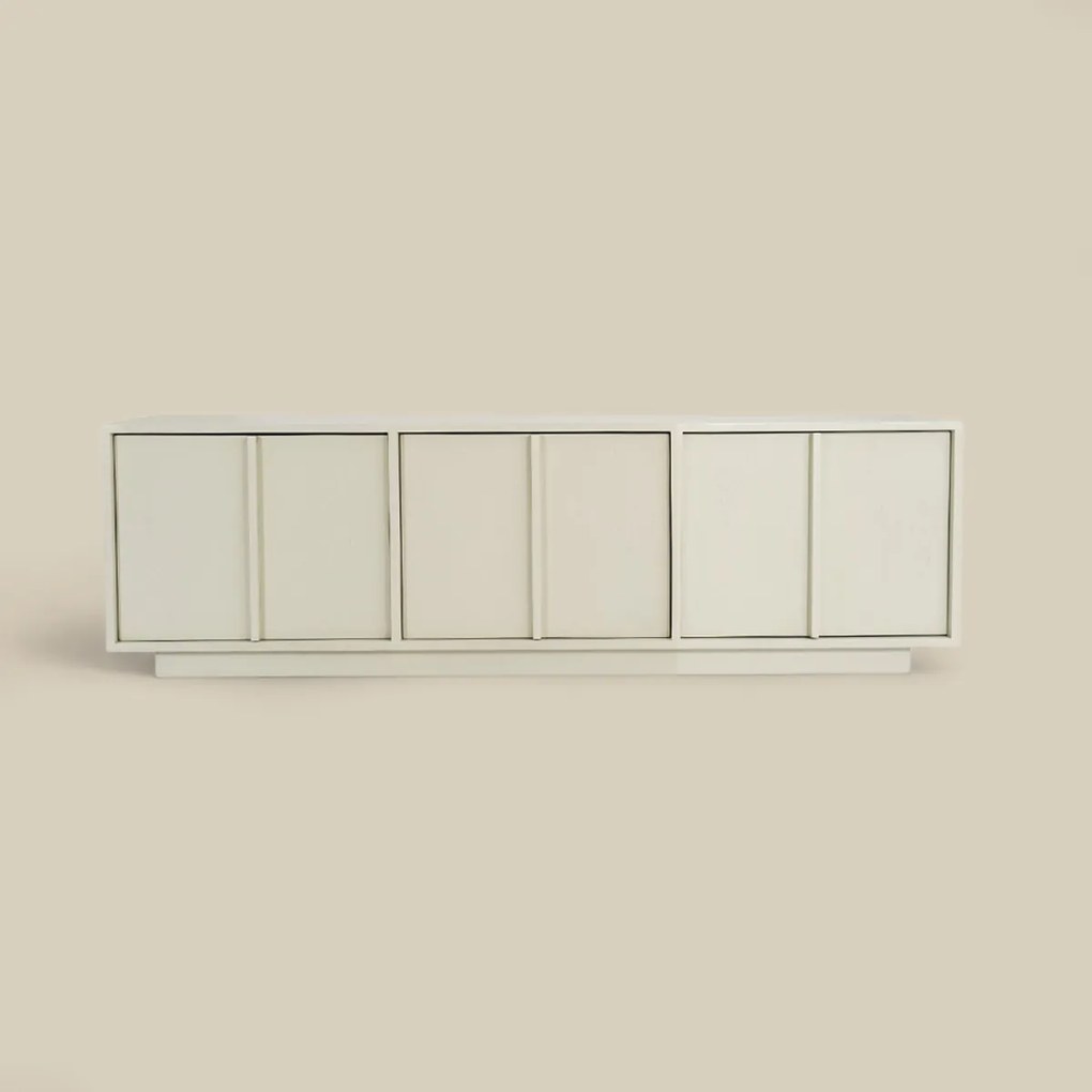Beige Tv-meubel Japandi 160 Cm - 160x40x45cm.